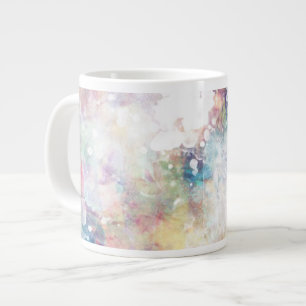 Abstrakt grunge struktur med vattenfärg 2 jumbo mugg