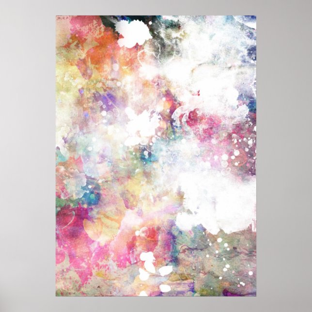 Abstrakt grunge struktur med vattenfärgsfärg 2 poster (Framsidan)