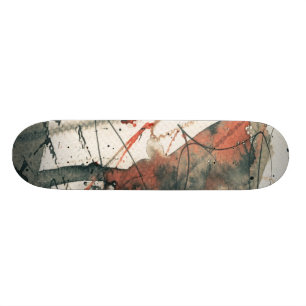 Abstrakt grungebakgrund, bläckstruktur. 5 skateboard bräda 19,5 cm