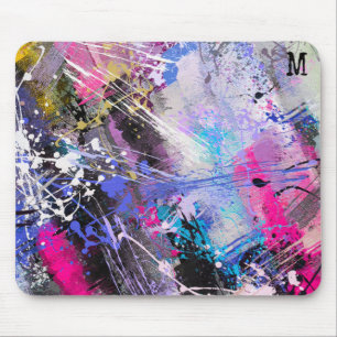 Abstrakt Grungy Colorful Paint Musmatta