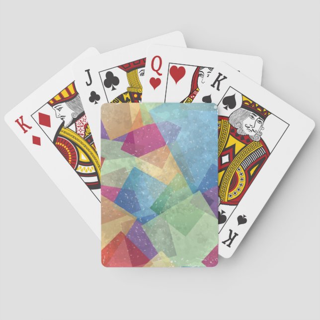 Abstrakt grunt bakgrund spel kort (Baksidan)