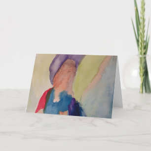 Abstrakt Guardian Angel Greeting Card Kort