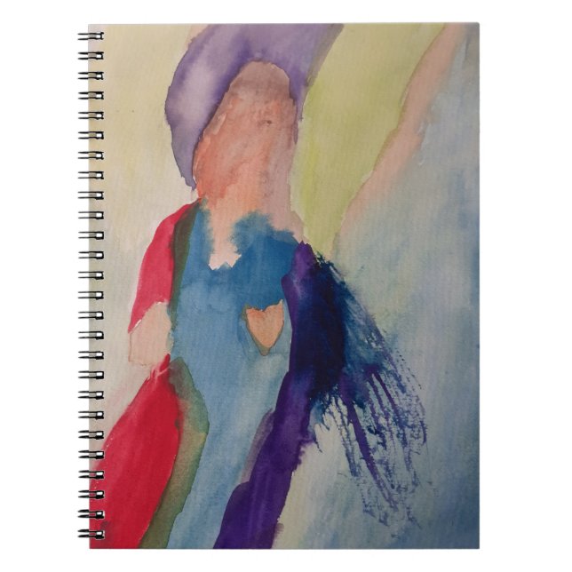 Abstrakt Guardian Angel Notebook Anteckningsbok (Framsidan)