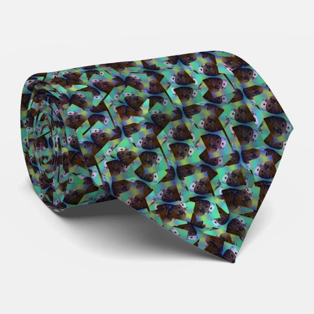 Abstrakt Guinea Grisar, Necktie Slips (Rullad)