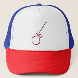 Abstrakt Guitar - Minimalistisk konst Keps