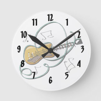 abstrakt guitar notes musik.png rund klocka