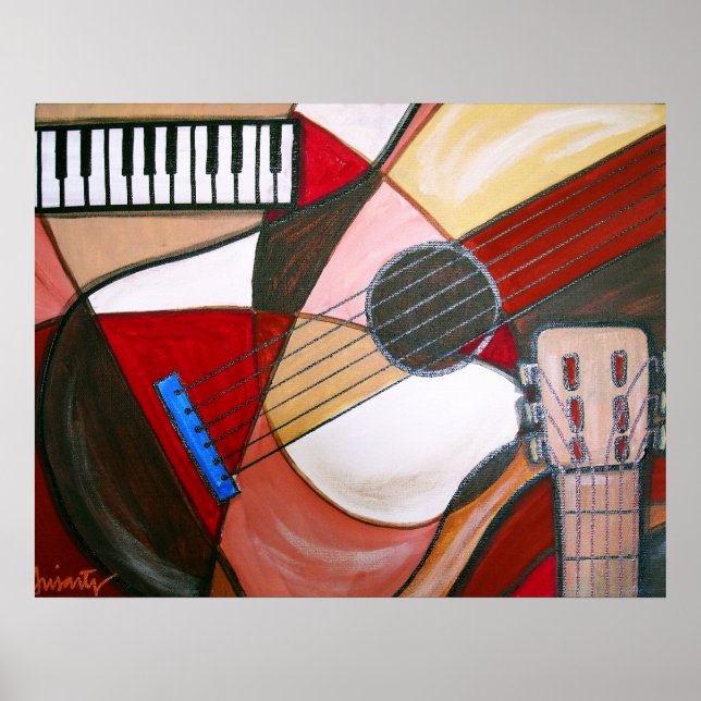 ABSTRAKT GUITAR POSTER (Framsidan)