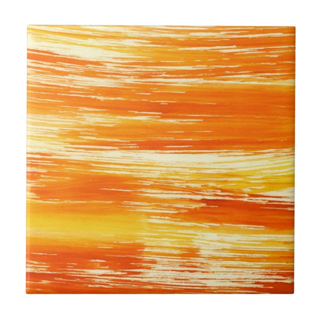 Abstrakt gul bakgrund från vattenfärg kakelplatta (Framsidan)