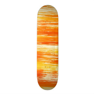 Abstrakt gul bakgrund från vattenfärg old school skateboard bräda 21,6 cm