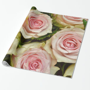 Abstrakt Gul ros Garden Elegant Blommigt Presentpapper
