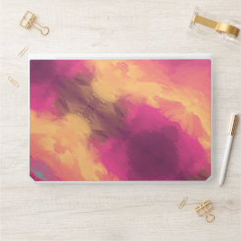 Abstrakt gul rosa lila marmor Personlig HP Laptopskin