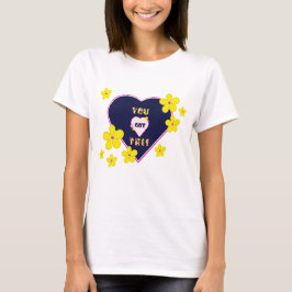 Abstrakt Gula blommor Du Har den här T Shirt