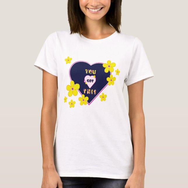 Abstrakt Gula blommor Du Har den här T Shirt (Framsida)