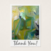 Abstrakt Guld Beige Grönt Konstnärlig Tack