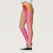 Abstrakt Guld Beige Rosa