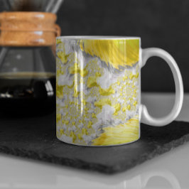Abstrakt Guld Fractal Kaffemugg
