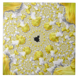 Abstrakt Guld Fractal Kakelplatta