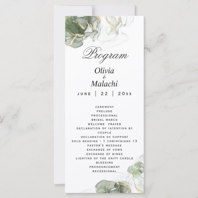 Abstrakt Guld: Grönten MUT Sage (Framsida)