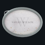 Abstrakt Guld Lilac Brush Stoke Monogram Glitter<br><div class="desc">Om du behöver ytterligare anpassningar kan du kontakta mig på yellowfebstudio@gmail.com.</div>