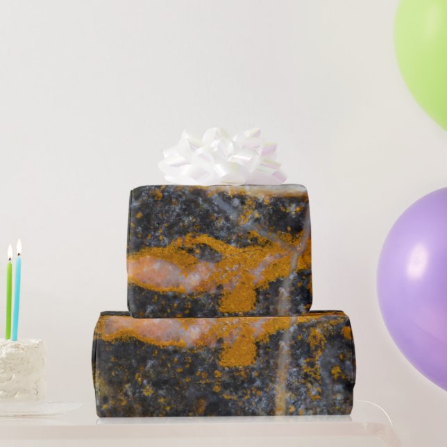 Abstrakt guld, linjer sten struktur presentpapper (Festgåvor)