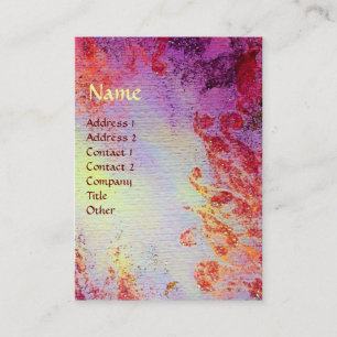 ABSTRAKT GULD MAGIC SWIRLS MONOGRAM VISITKORT