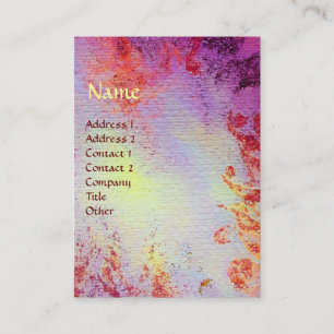 ABSTRAKT GULD MAGIC SWIRLS MONOGRAM VISITKORT