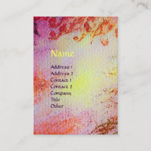 ABSTRAKT GULD MAGIC SWIRLS MONOGRAM VISITKORT
