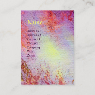 ABSTRAKT GULD MAGIC SWIRLS MONOGRAM VISITKORT