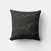 Abstrakt Guld och Svarta marmor