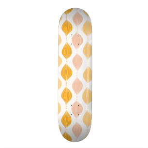 Abstrakt guld- ogeemönsterbakgrund skateboard bräda 21,5 cm