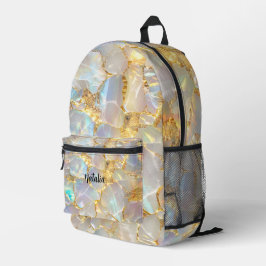 Abstrakt Guld Opal Gemstone Girls