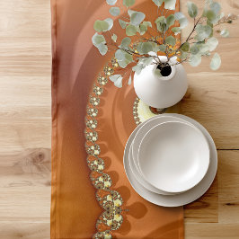 Abstrakt guld orange gradient spiral fraktal