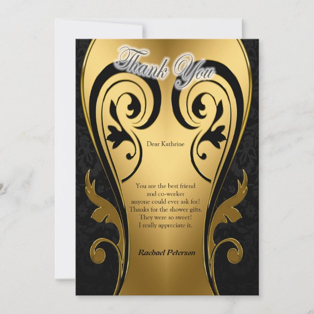 Abstrakt Guld på Svarta och blandade Marble Strukt (Framsida)