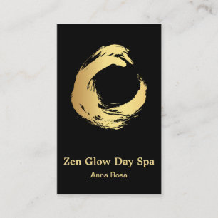 *~* Abstrakt Guld Pensel Reiki Zen Meditation Visitkort