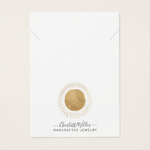 Abstrakt Guld Sol handgjorda Faux Foil-produkter Visitkort