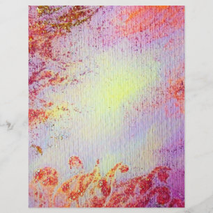 ABSTRAKT GULD SWIRLS, lila för mjuk gult av rosa