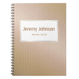 Abstrakt guld- ytastruktur anteckningsbok