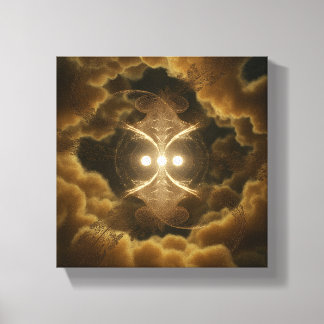 Abstrakt Guldenergi Canvas Art
