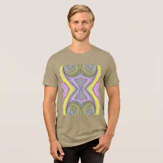 abstrakt gult t shirt