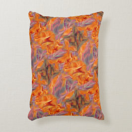 Abstrakt gyllene tamarin med korsat ben prydnadskudde