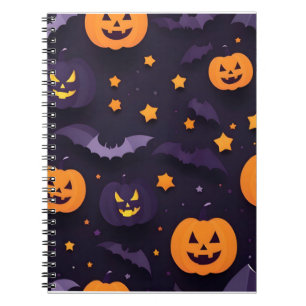 Abstrakt Halloween-design Anteckningsbok