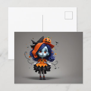 Abstrakt Halloween-design Vykort
