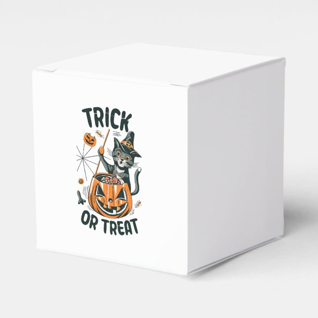 Abstrakt Halloween-katt Presentaskar (Framsidan Sidan)
