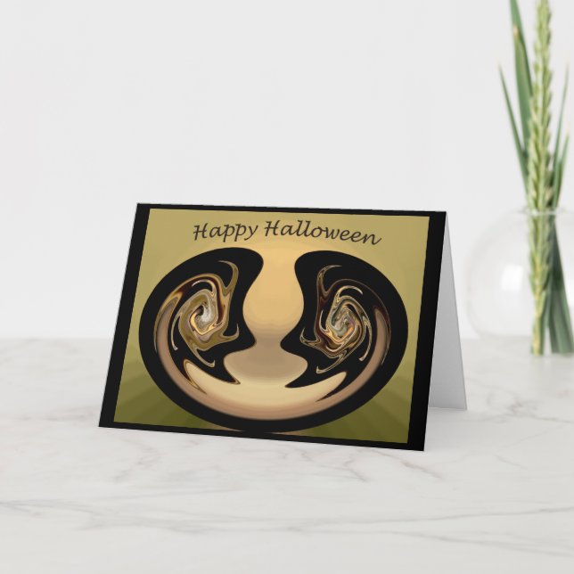 Abstrakt Halloween-kort nr 2 Kort (Framsida)