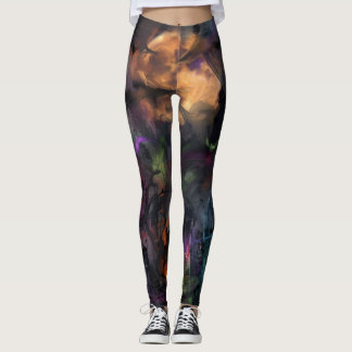 Abstrakt Halloween Leggings
