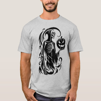 Abstrakt Halloween Skeleton Shirt T
