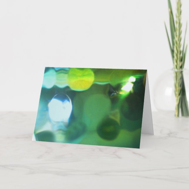 Abstrakt hälsning för vågrät kort (Framsida)