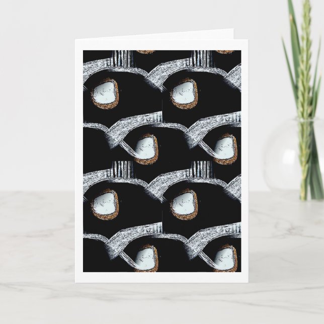 Abstrakt hälsningkort för afrikan helgkort (Framsida)