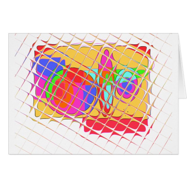 abstrakt hälsningskort (Framsidan Horizontal)