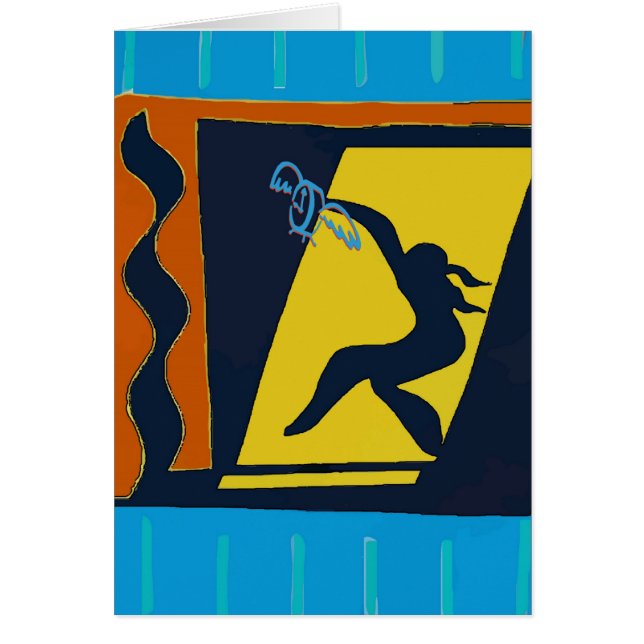 Abstrakt Hälsningskort (Framsidan)